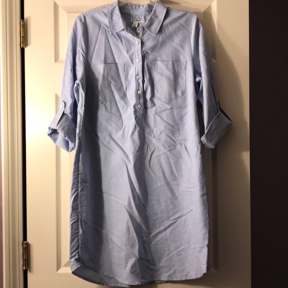 Old Navy Blue Cotton Dress NWT